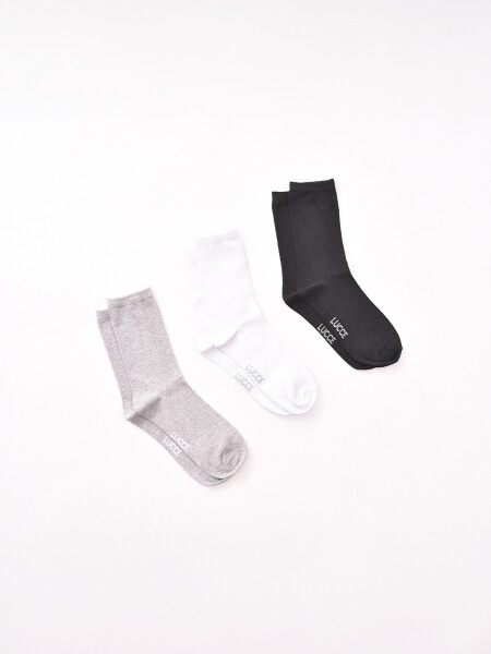 MEDIAS CAÑA CORTA PACK X 3 VARIANTE 1