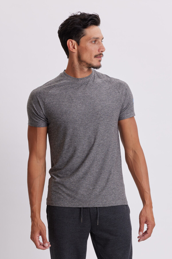 Remera manga corta Fitness Gris