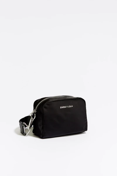 BOLSO BANDOLERA PEQUEÑO NYLON Plata