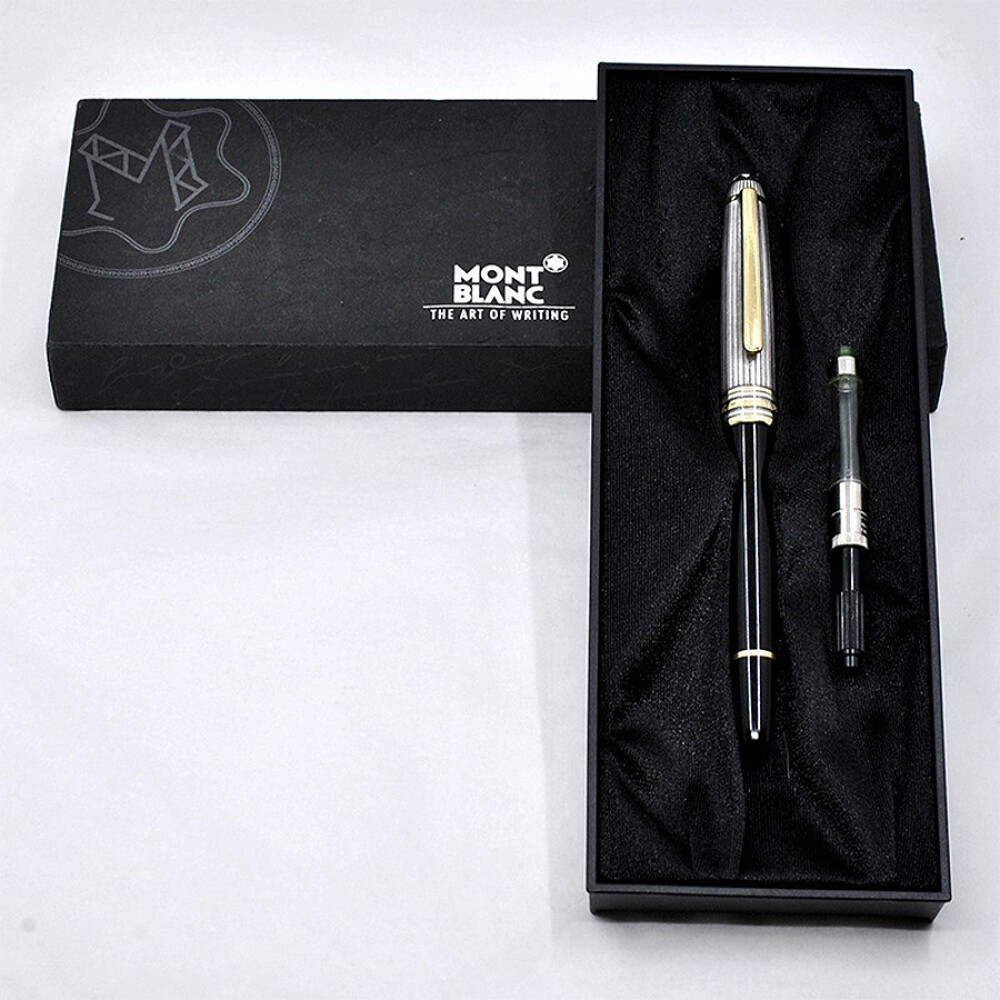 Pluma Estilografica Montblanc Meisterstuck Doue En Plata 925 Pluma Estilografica Montblanc Meisterstuck Doue En Plata 925