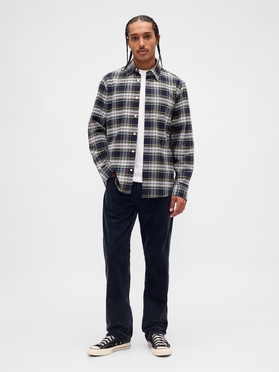 Pantalón De Pana Straight Hombre - True Navy V2 