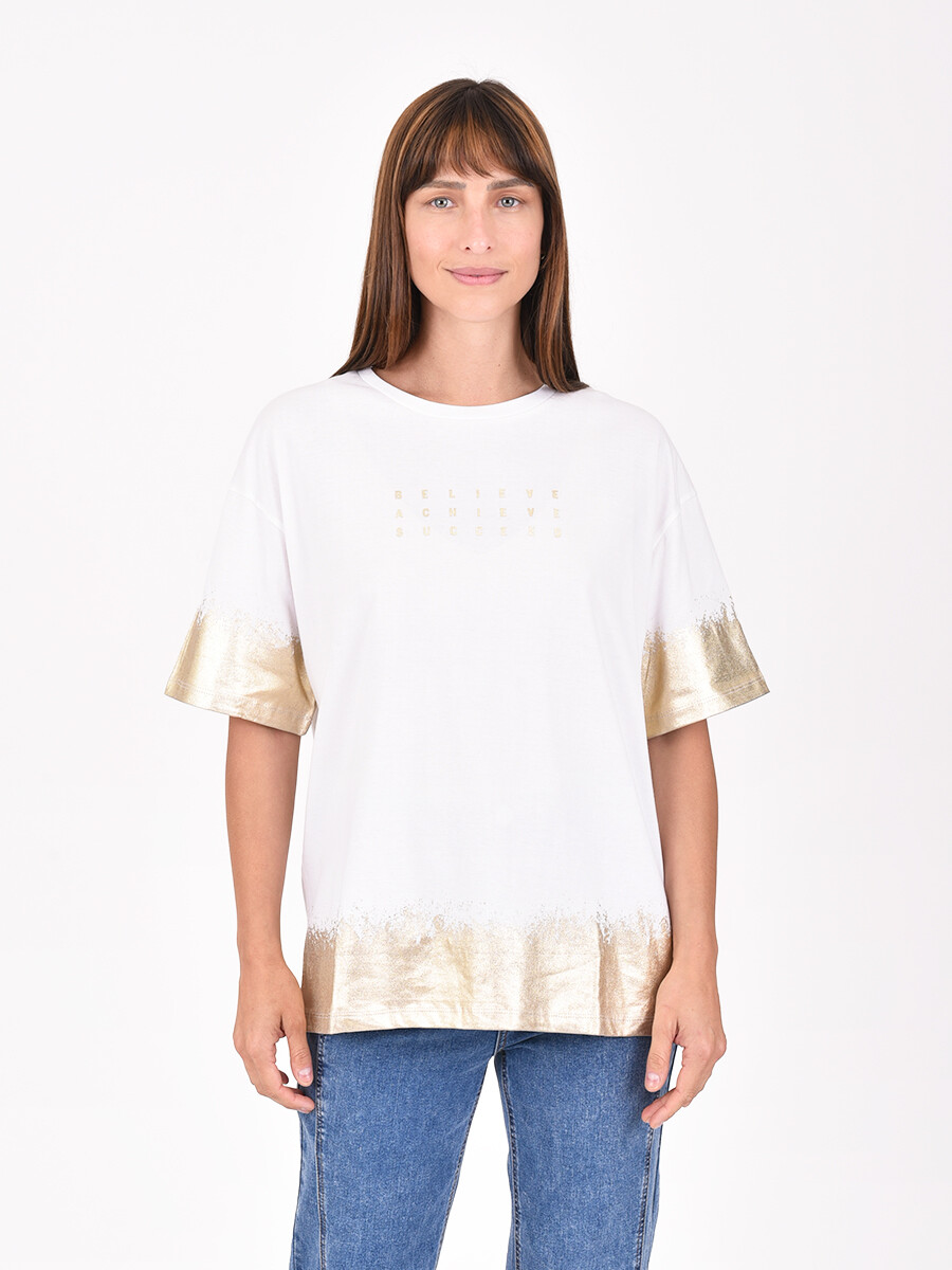 REMERA LIEVE - DORADO 
