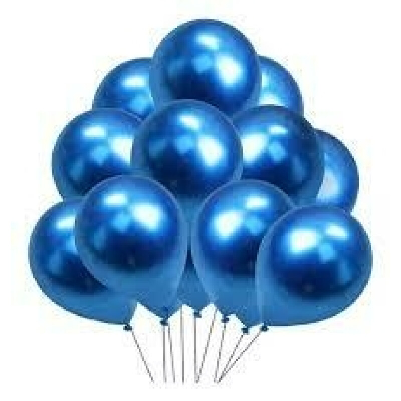Globos Cromado Tamaño R12 X50 Azul