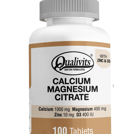 Qualivits Calcio + Citrato de Magnesio - 100 Tabletas