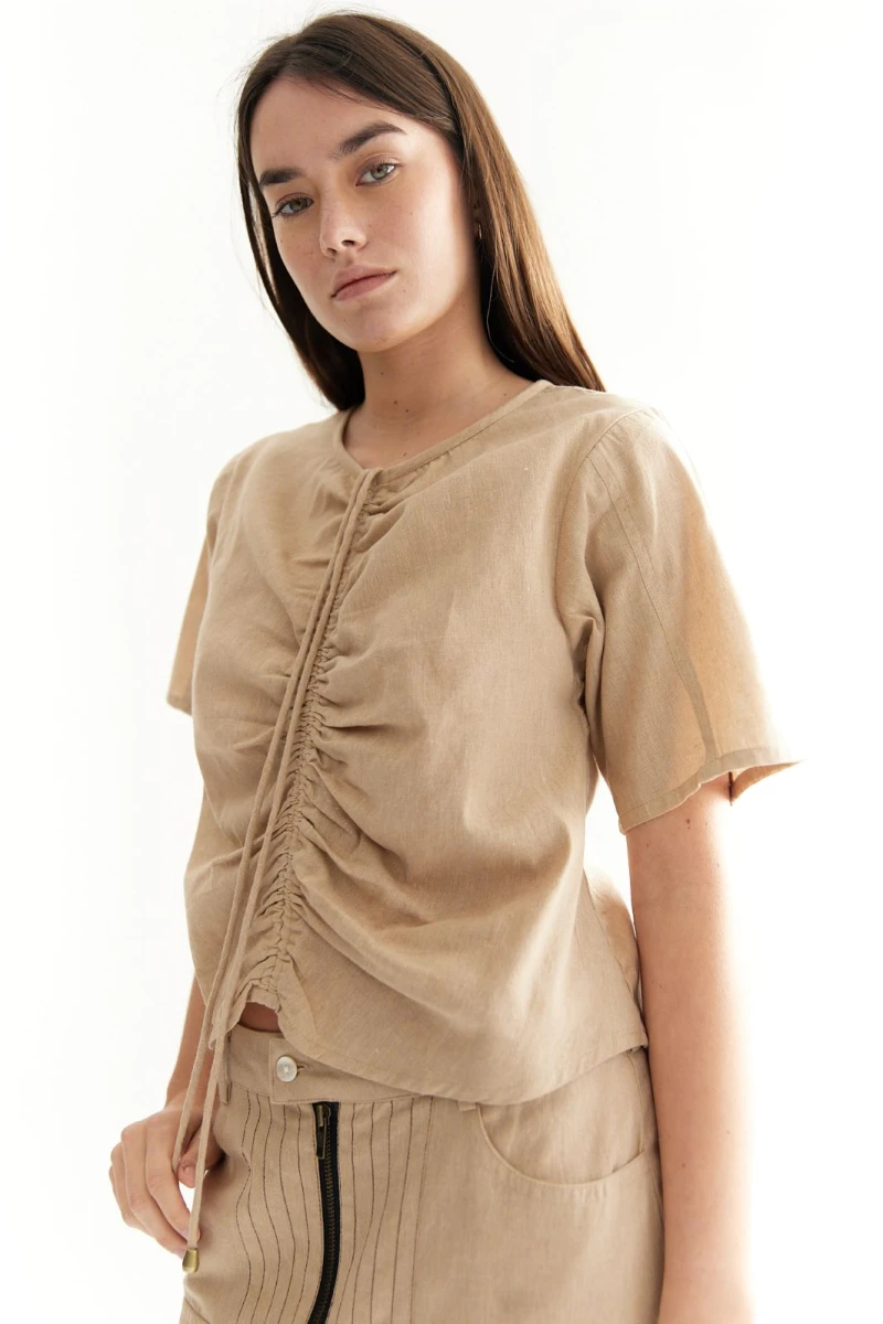 Blusa Aretha beige m