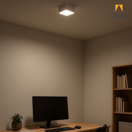 Aplique spot led Cubo chato 8w móvil Dimerizable 2700K BLANCO