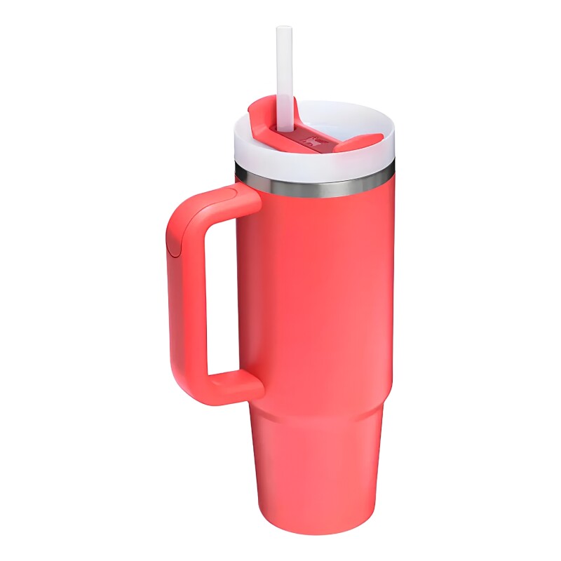 Vaso Térmico Stanley Quencher 887ml De Acero Inoxidable Para Bebidas Frías Coral