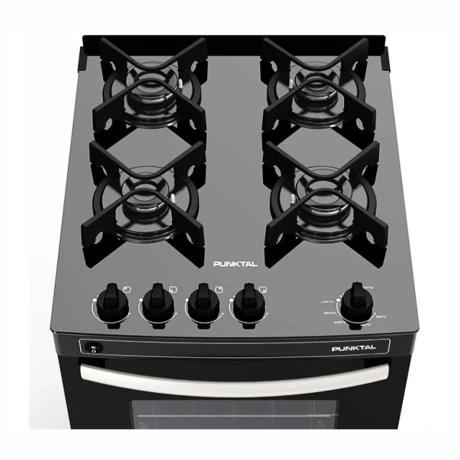 Cocina PUNKTAL Agile Glass GL4B A Gas Cuatro Hornallas Capacidad 50Lt Cocina PUNKTAL Agile Glass GL4B A Gas Cuatro Hornallas Capacidad 50Lt