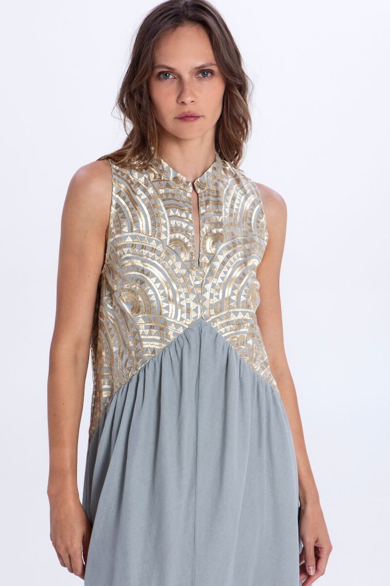 VESTIDO NEW TRIANGLE Beige