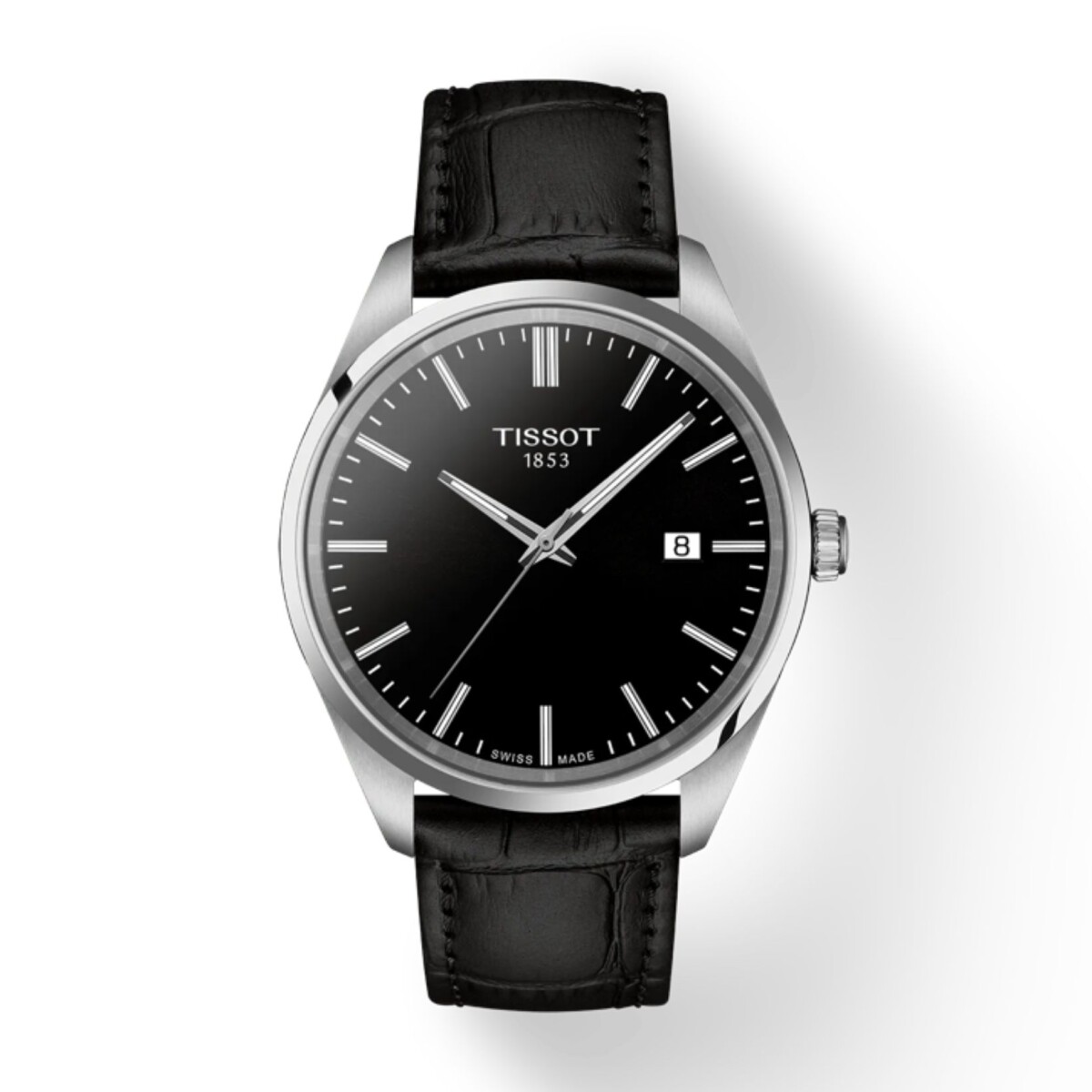 Reloj Tissot T1504101605100 Para Hombre En Cuero 