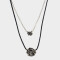Collares Cortos Con flores Collar Corto Con Flores Antique - Plateado