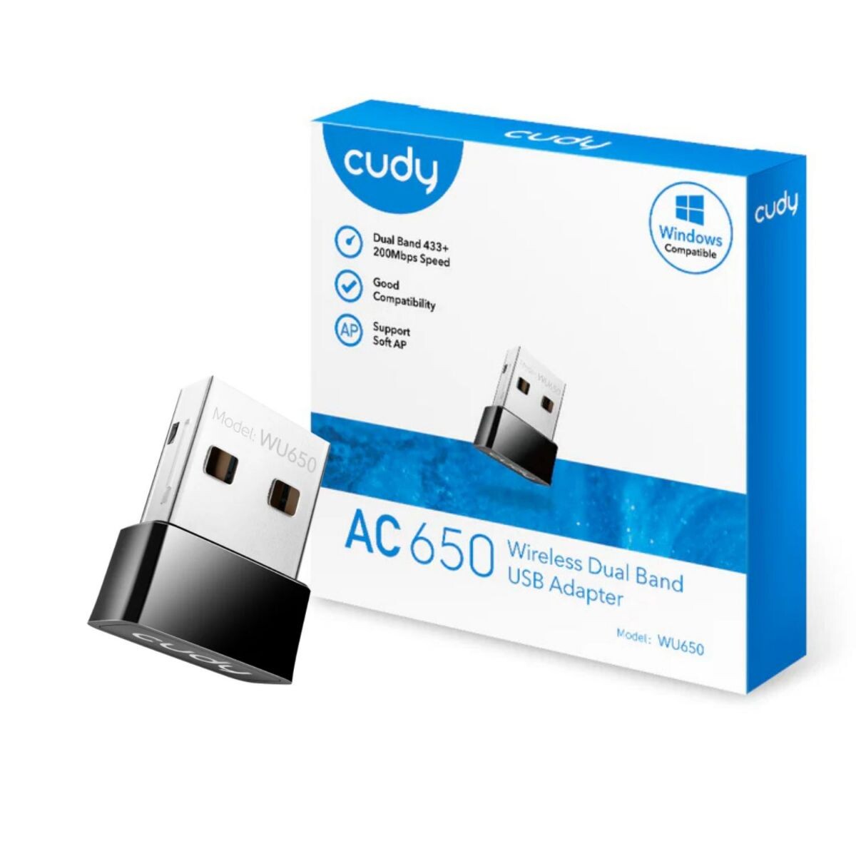 Adaptador Cudy Wifi AC650 Doble Banda 
