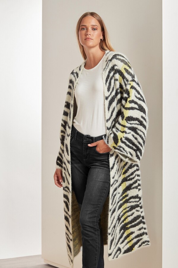 Cardigan Zebra BLANCO/MULTI