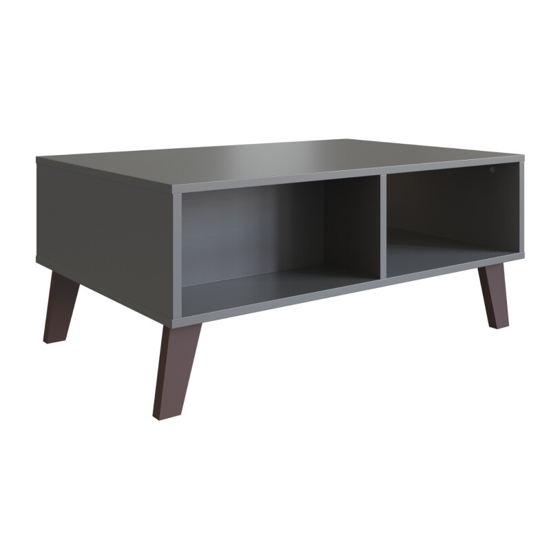 Mesa Ratona De Centro Living Grafito Blanco Con Cajón Y Estante Mesa Ratona De Centro Living Grafito Blanco Con Cajón Y Estante