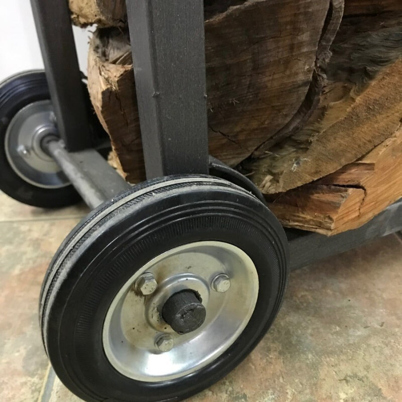 Carro Rack Leñero Acero con Ruedas Carro Rack Leñero Acero con Ruedas