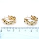 Caravanas en oro 18k estilo panther 4 hilos con clips Caravanas en oro 18k estilo panther 4 hilos con clips