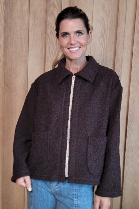 Chaqueta Manhattan Corderito Chocolate