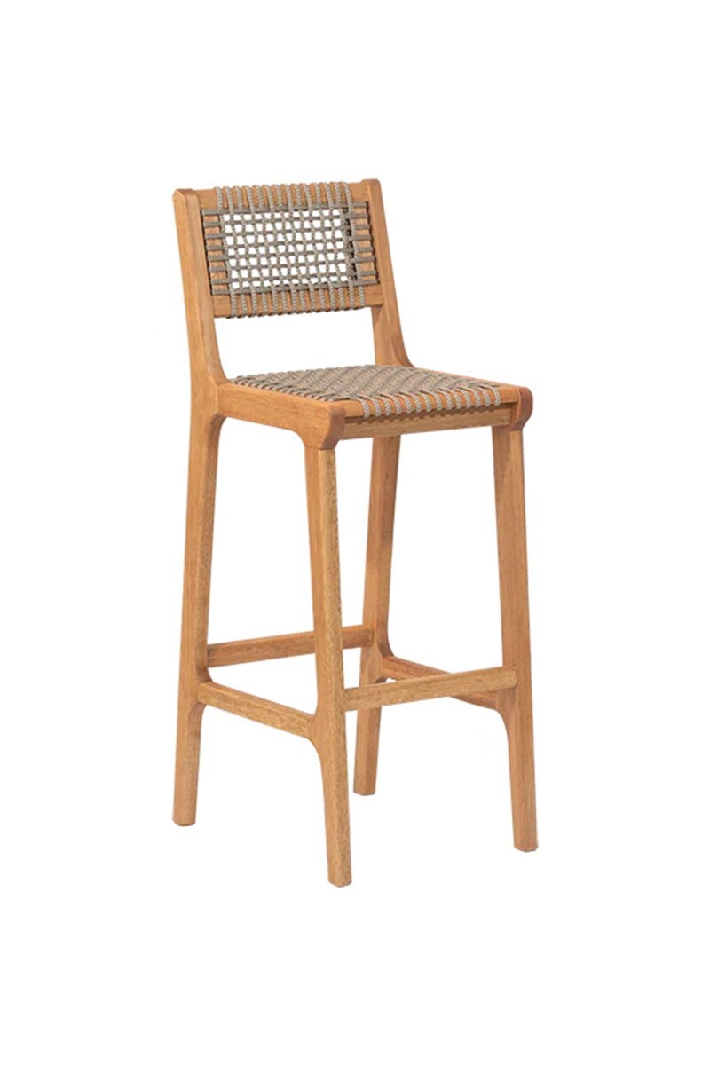 TRACO BANQUETA BANQUETA ALTA TRACO CUERDA RAMI 40x46x106/75CM JATOBA