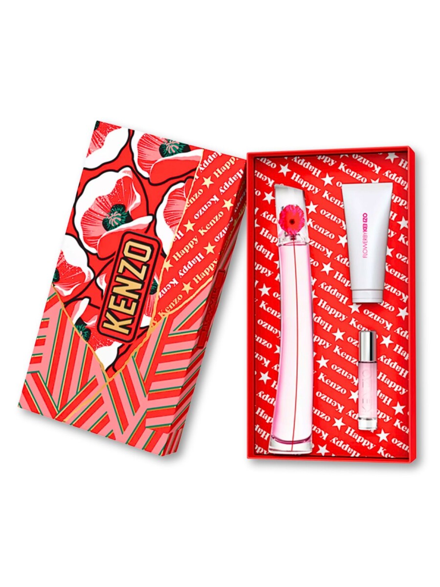 Cofre Kenzo Flower Edp 75ml + Edp 10 ml + Crema corporal 75ml 