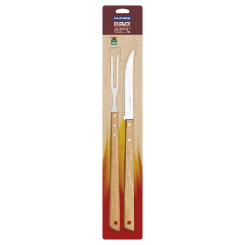 JUEGO CHURRASCO TRAMONTINA 2PCS JUEGO CHURRASCO TRAMONTINA 2PCS