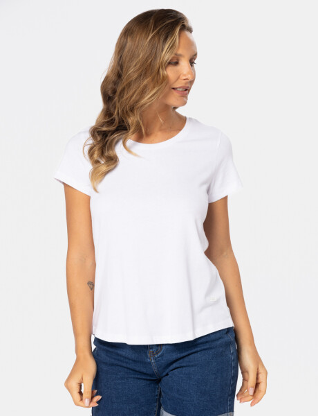 REMERA BÁSICA DE ALGODÓN Blanco