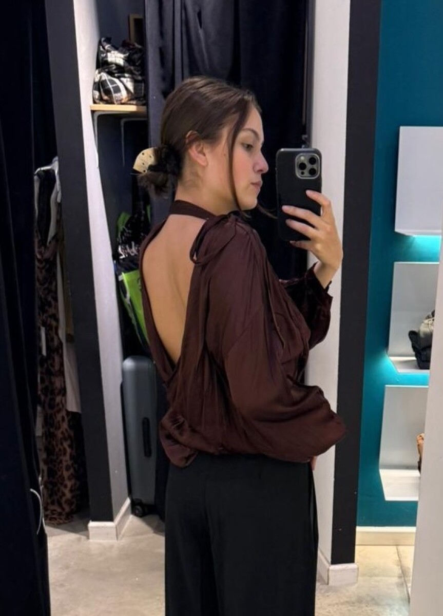 Blusa Anor - MARRON 