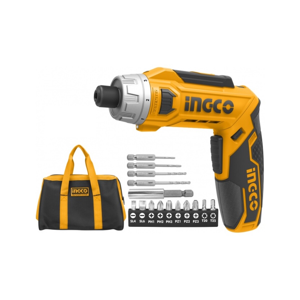Atornillador destornillador a batería Ingco 8V con accesorios 