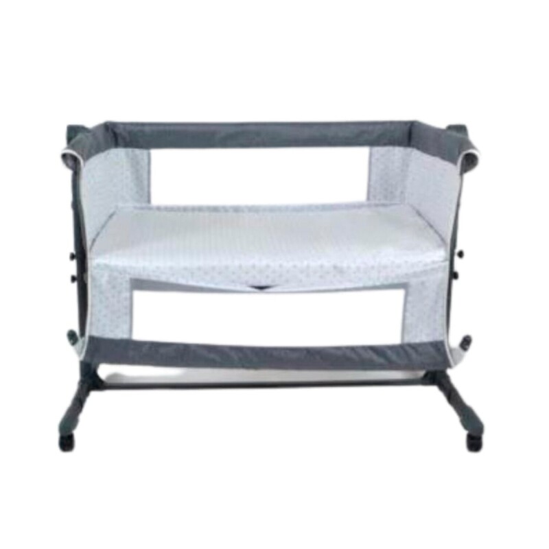 Cuna Bebesit My Side colecho con colchón hasta 9kg Gris