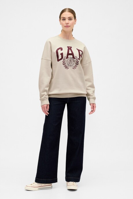 Buzo Deportivo Logo Gap Oversized Mujer Chino