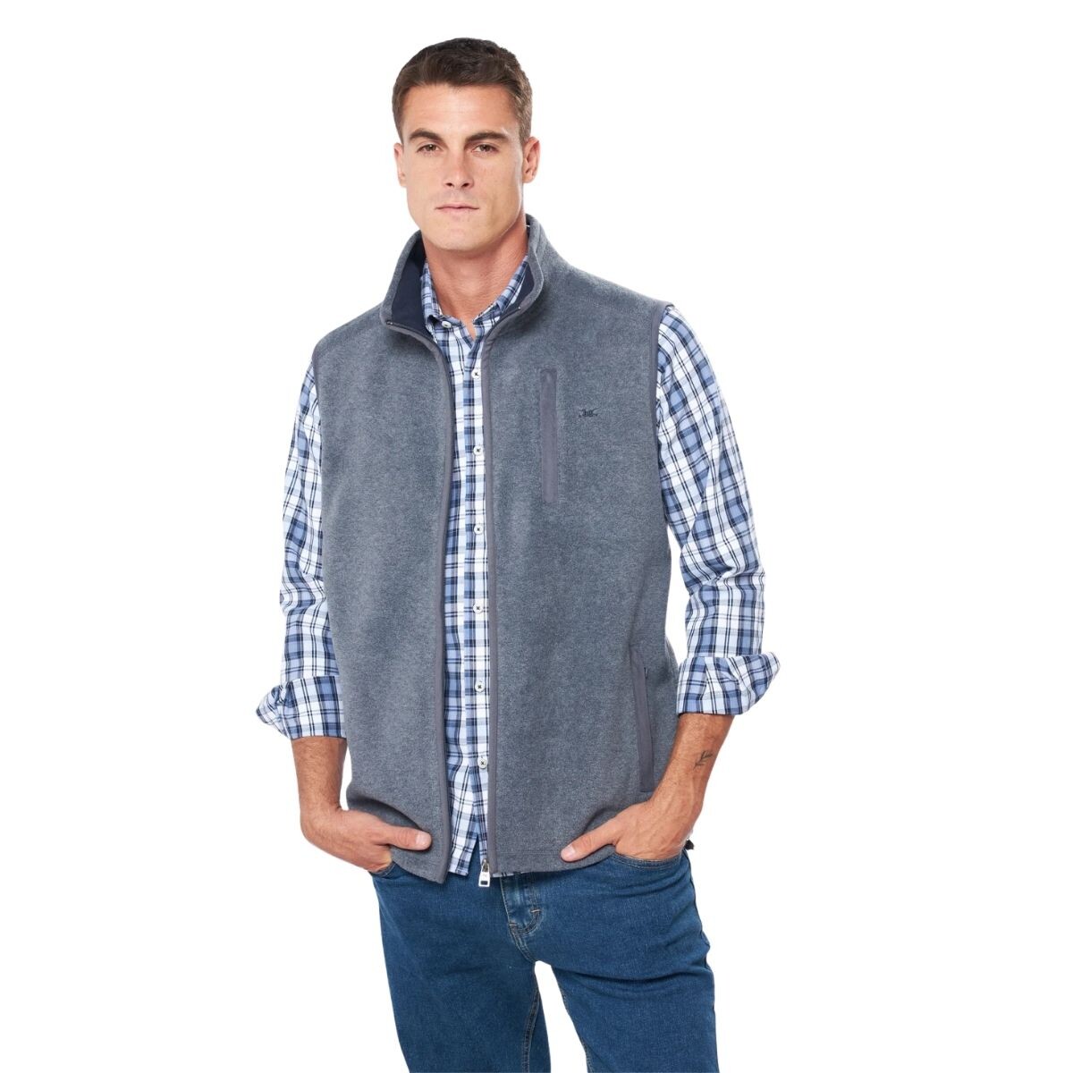 CHALECO POLAR S-4XL - GRIS 