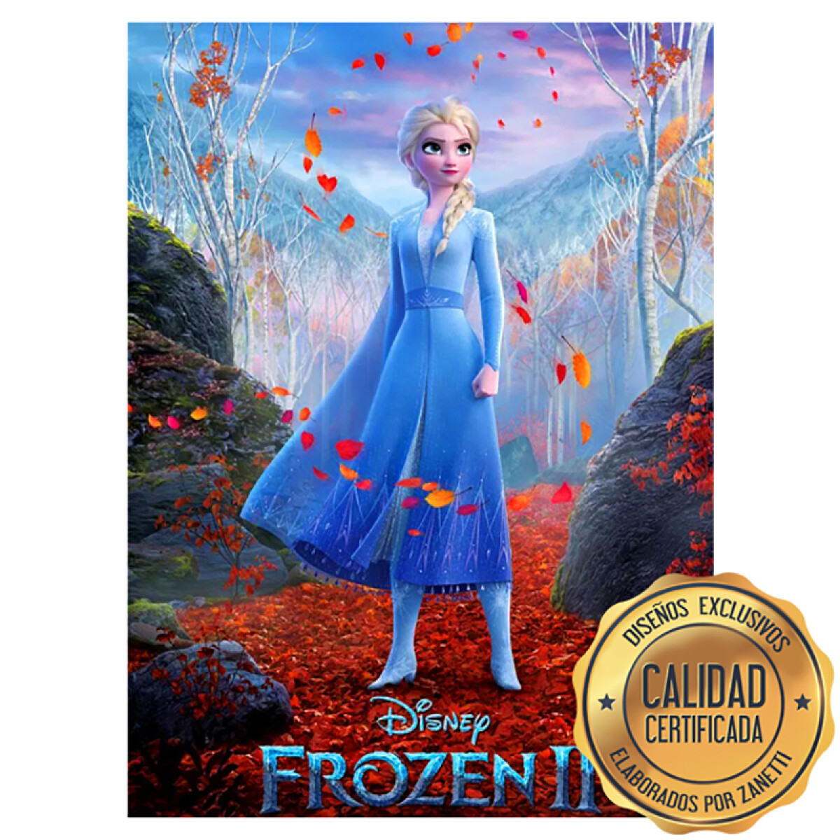 Lámina Frozen - Dos Elsa Rect. 