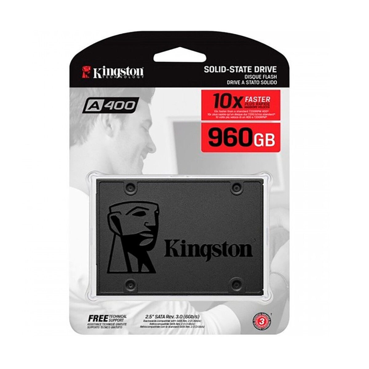 Disco sólido Kingston SSD 2.5" 960GB Sata III 