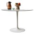 Mesa Comedor ComboHome Tulip Redonda Laqueada 90cm Premium Blanco 1