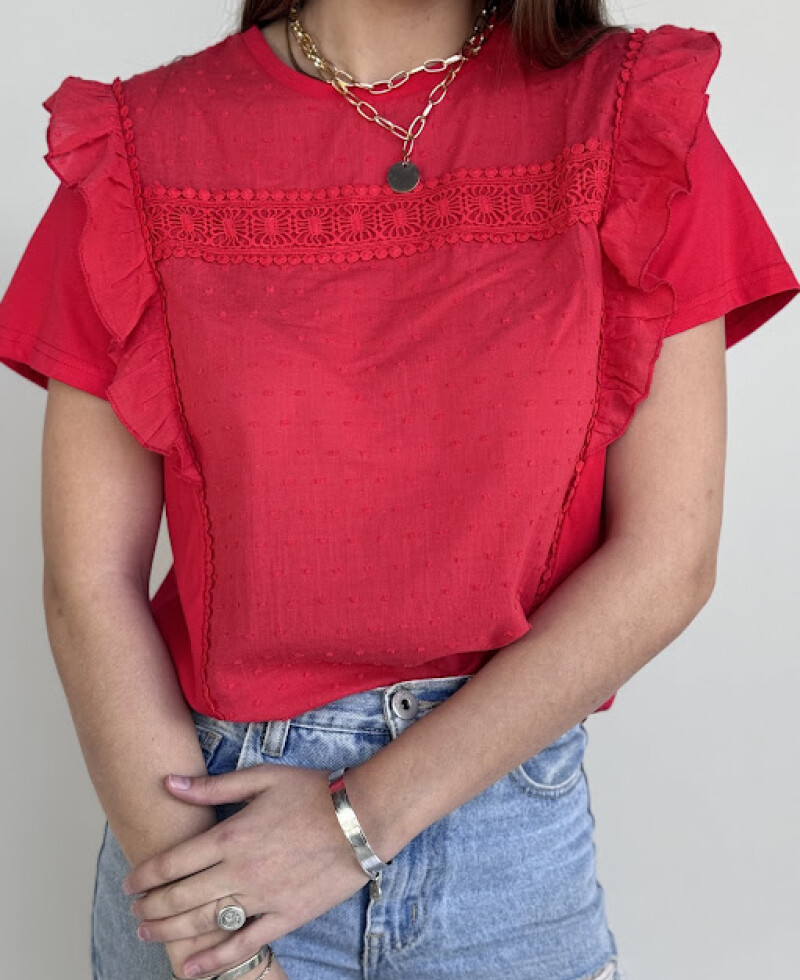 Blusa Paula rojo