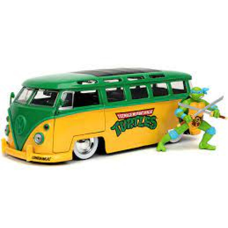 Tortugas Ninja Leonardo Jada + Volkswagen Combi Tortugas Ninja Leonardo Jada + Volkswagen Combi