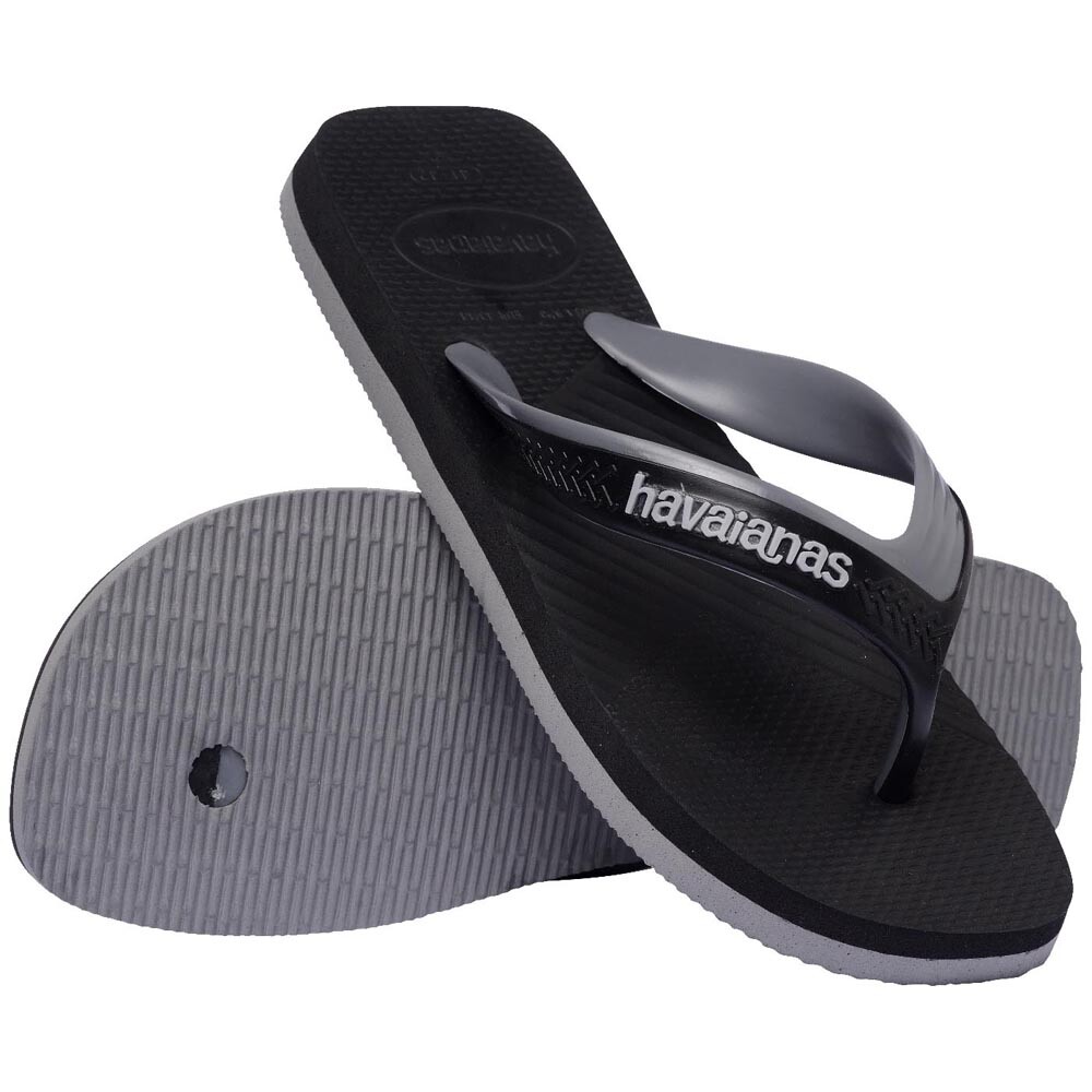 Sandalias Havaianas Dual Hombre Gris Acero Negro
