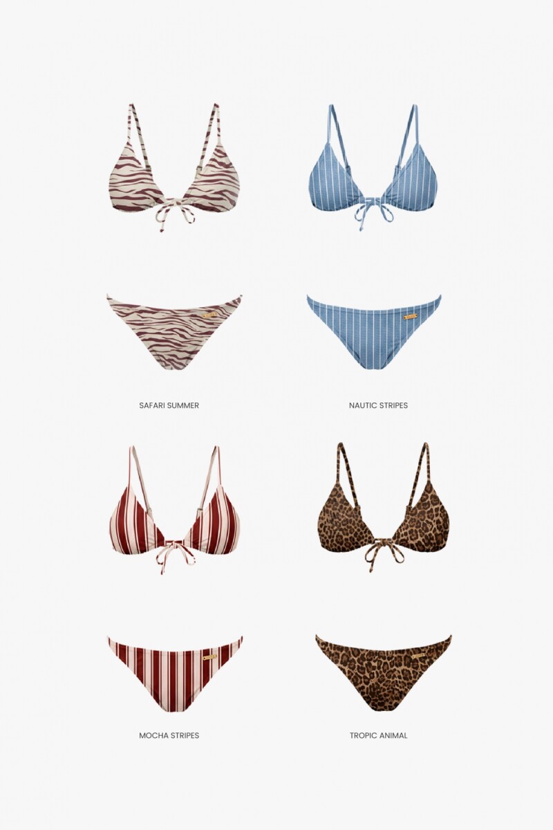 SET PAMPITA BUTTERCREAM STRIPES