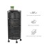 Carro Organizador 4 Estantes Cocina Baño multiuso con Ruedas IMBACK Color Negro Carro Organizador 4 Estantes Cocina Baño multiuso con Ruedas IMBACK Color Negro