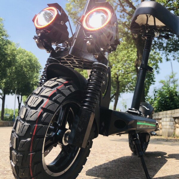 Monopatin Electrico Scooter Gogreen Zero Doble Supension R10 Variante Color Negro