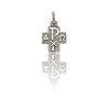 Dije cruz papal- Plata 925 - Sin piedra-CP4599 conpiedra