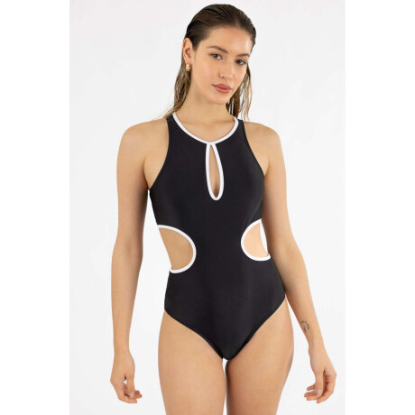 Malla milena liso Negro
