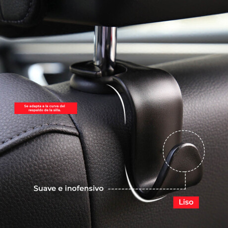 Set X4 Gancho Organizador De Auto+ Soporte De Lentes Aut001004