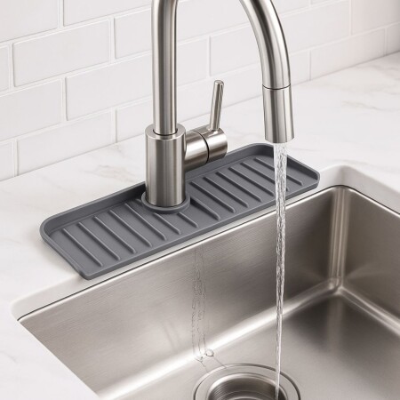 SOPORTE ORGANIZADOR DE PILETA SILICONA GRIS
