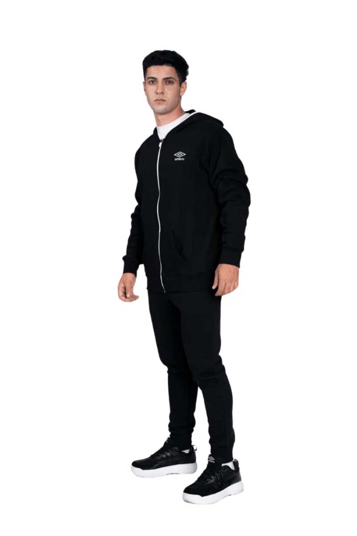 CAMPERA HOMBRE UMBRO BASICO FELPA Negro