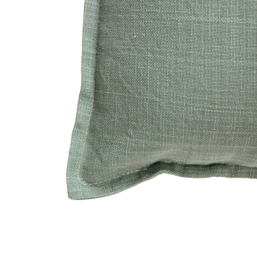 FUNDA ALMOHADÓN ALGODON VERDE C/BORDE