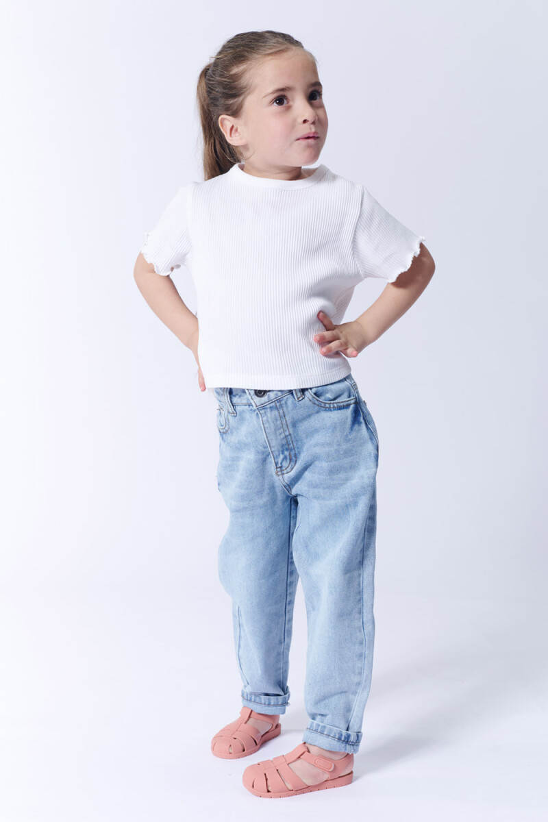 Pantalón jean slouchy Azul Claro