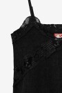 TOP LINO ENCAJE Negro