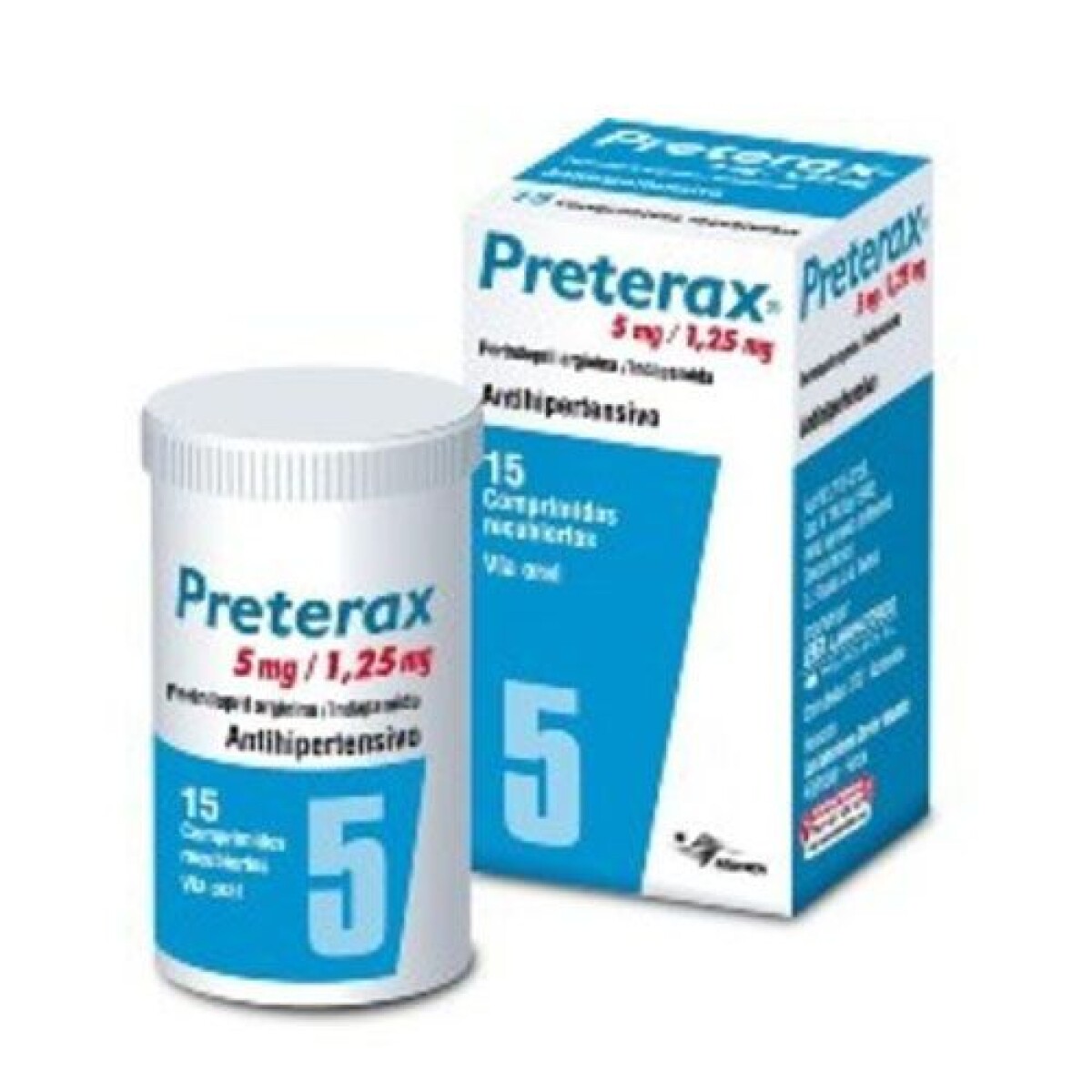 Preterax 5/1.25 mg x15 Comprimidos | Regulación de Presión Arterial