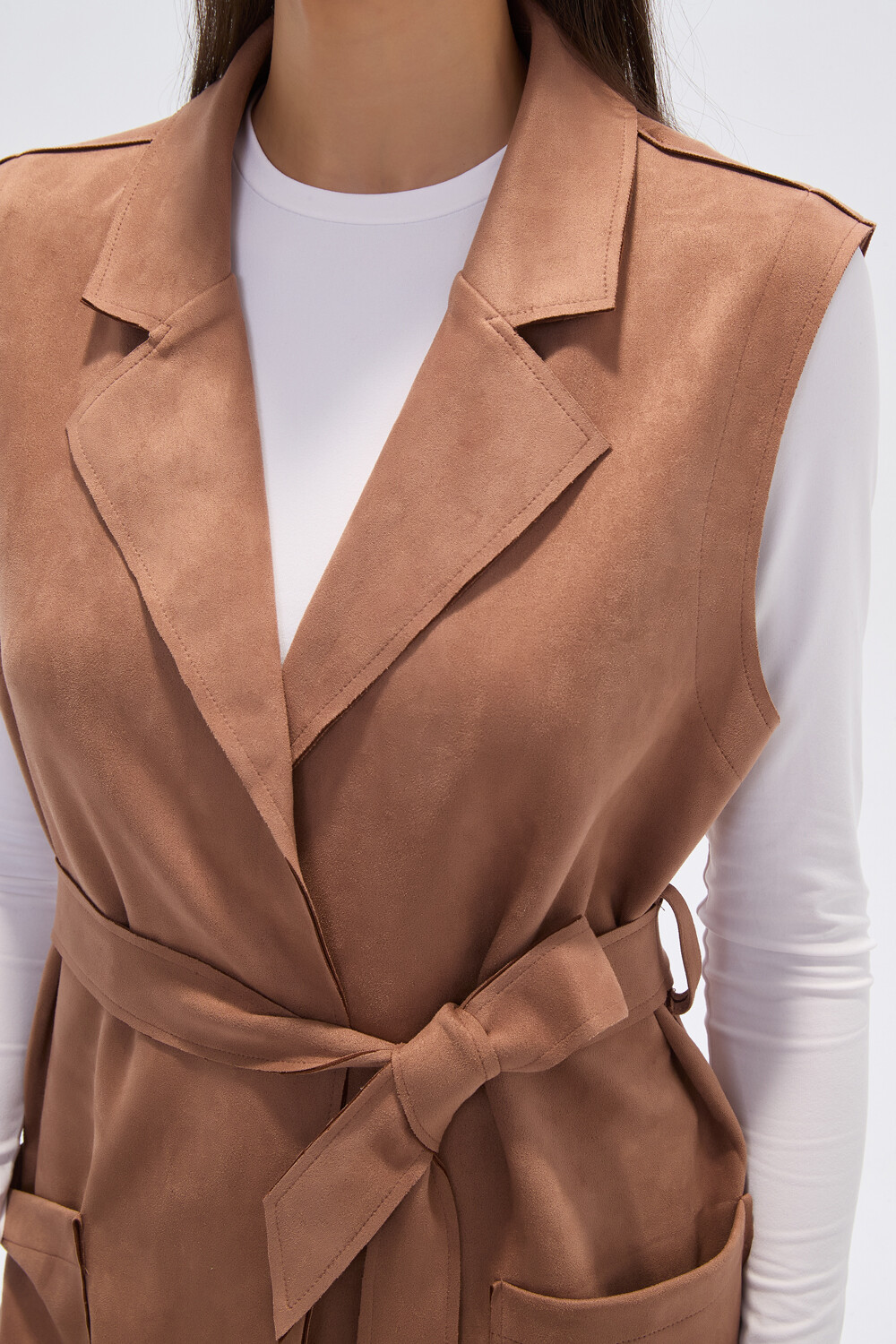 Chaleco Vinisia Tostado