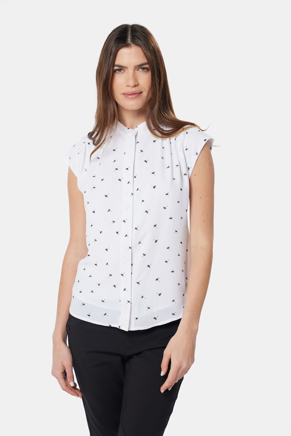 BLUSA MANGA CORTA Flores